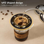 UFO Coffee Filter Paper Bag, Portable Hanging Ear Drip Coffee Bag, Single Serve Disposable Pour Over Filter Bag for Camping, Travel, Office, Home, No Adhesive, 16pcs (Santa Claus)