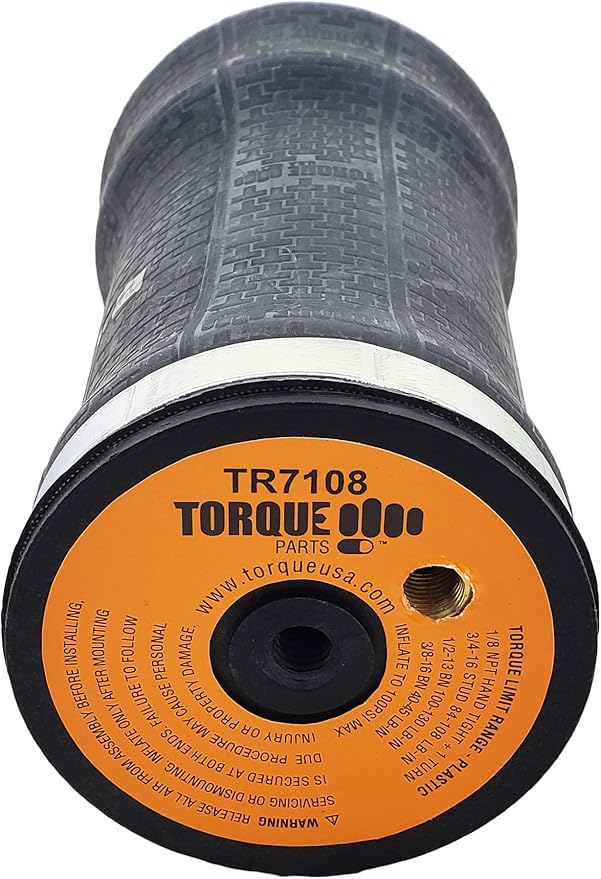 2 PCS TORQUE Cab Air Sleeper Bag Spring for Select Navistar Trucks Replacement For S9383, Firestone 7108, W02-358-7108, Navistar 2500012C1, 2507756C1 (2 x TR7108_05)