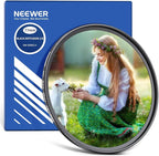 NEEWER 77mm Black Diffusion 1/8 Filter, Soft Dreamy Cinematic Effect, Ultra Thin/Water Repellent/Anti-Scratch/Optical Glass/Nano Multiple Coatings for Video Vlog Portrait Photography
