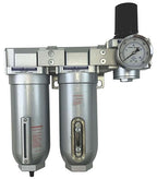 3/4" NPT Industrial (3-Stage) Oil, Moisture Vapor Removing Coalescing Filter and in Line Desiccant Air Dryer and Air Pressure Regulator for Compressed Air Lines