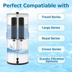 Water Filter Replacement for Berkey® BB9-2 Black Activated Carbon Filters, Compatible with Berkey® Gravity Water Filter System, Pack of 4