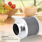 Stainless Steel Carbon Filter, 4 Inch Smelliness Control Scrubber, Odor Scrubber For House Workshop Grow Tent Rooms Inline Duct Fan Indoor Plant Hydroponics Grow Rooms