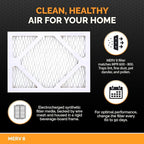Tiger Tough 9x11x1 Air Filter MERV 8 MPR 600-800, High-Performance Pleated HVAC AC Furnace Filter Replacement for Home, 12-Pack