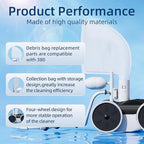 MAKHOON Upgrade Pool Pressure Side Sweeper – Professional Pool Cleaner for Efficient Swimming Pool Cleaning, Stable 4-Wheel Structure Design