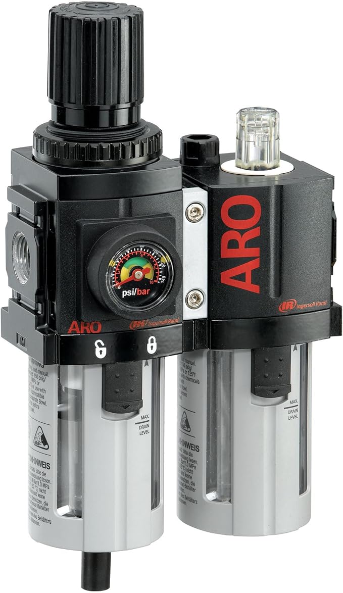 ARO C38231-600-VS Air Filter-Regulator-Lubricator Combination, 3/8" NPT
