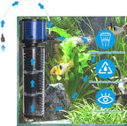 TARARIUM Aquarium Filter Powerful 700GPH for 100-400 Gallon Large Fish Tank Small Pond Fountain, Wave-Maker Submersible Water Pump Turtle Tank Filter for Saltwater & Freshwater System