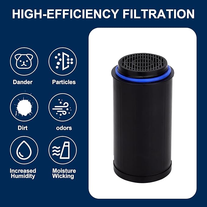 FC-50 Replacement Filters Compatible with Vitamix Foodcycler FC-50, FC-30 Models, Activated Carbon Odor Absorbing Filter, Compost Bin Odor Eliminator for Kitchen (6 Packs)