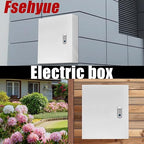 Electrical Box 16 x 12 x 6 Inch Indoor Outdoor Electrical Enclosure Box Steel Junction Box Wall Mounted Universal Electrical Project Box with Safety Locks and Mounting Plates