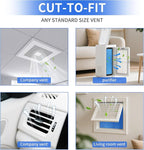 Custom Size Air Vent Filters,20''x90''x1'' Cut to Fit Air Filter Material with MERV 8 Rating & Adhesive Tape, for Home Floor, Grilles, Ceiling, HVAC Furnace Vents