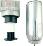 3/4" NPT SUPER DUTY Industrial Grade Particulate Filter/Water Trap For Air Compressor Compressed Air Lines, 5u With Metal Bowl (MANUAL DRAIN)