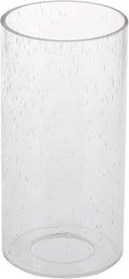 GoLucky Clear Bubble Cylinder Bubble Glass Shade Accessory Glass Lamp Fixture Shade Replacement Glass Pieces with 1-5/8 Inch Fitter 3.5"(D)8"(H) Multiple Specifications