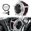 HDBUBALUS Motorcycle Air Filter Cleaner Intake Filter System Kit (A-For Sportster XL models 04-22)