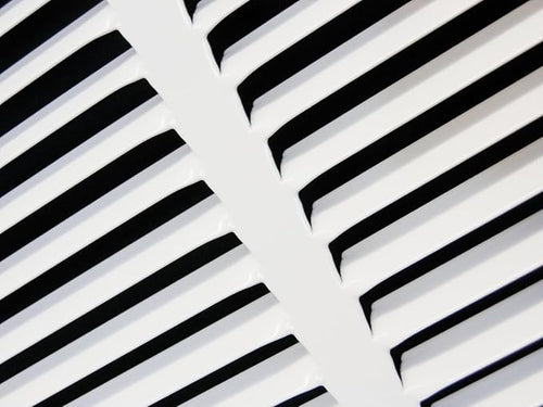 25" X 16 Steel Return Air Filter Grille for 1" Filter - Removable Frame - HVAC Duct Cover - Flat Stamped Face - White [Outer Dimensions: 27.5 X 17.75]