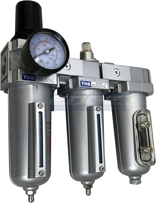 3/4" NPT, Heavy Duty Compressed AIR Filter Regulator COALESCING Desiccant Dryer