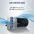 Torque 801266 Air D-is Air Dryer 12V with Extra Purge Volume (Replaces Bendix 801266, Haldex 5010696X) (TR801266)