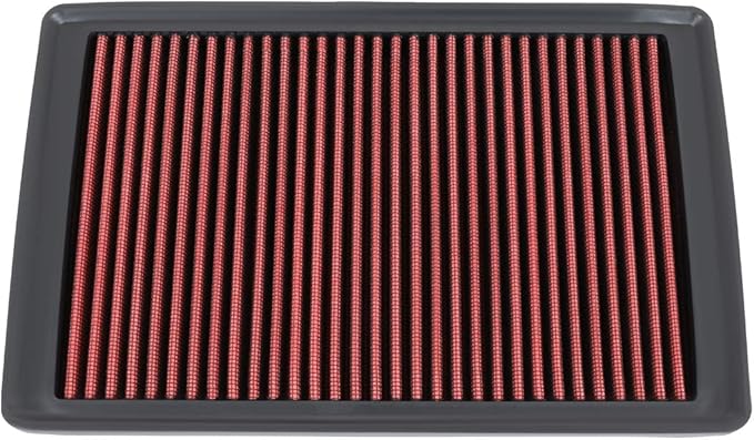 DNA Motoring AFPN-207-RD Washable Drop In Panel Air Filter Enhance Engine Performance Power & Acceleration Improve [Compatible with 17-19 Elantra / 18-20 Kona / 19-20 Veloster / 19 Fort / 20 Soul ]