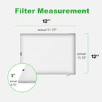 REair 12x12x1 Air filter Pro Kit, Washable and Reusable Air Filter 12x12x1 for AC HVAC Furnace, MERV 8 Air Filters Machine Washable & Dryer Friendly, AC Furnace Air Filter, Include 2 Filters&1 Frame