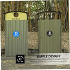 8pcs Garbage Sorting Stickers Waste Recycling Labels for Trash Can Adhesive PVC Sticker for Home School