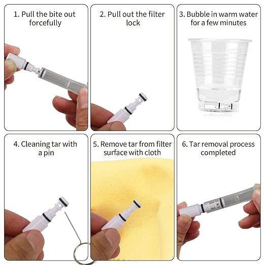 Cigarette Filters Three Colour Set 12pcs Cigarette Holder Reusable Clean Tar Tobacco Filter with Multi-Filtering for Standard Size Cigarettes Ø8mm,Ø7mm,Ø6.5mm,Slim Cigarettes Ø6mm and Ø5mm