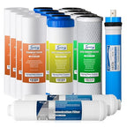 iSpring F15D150 2-Year Replacement Filter Set for 5-Stage 150 GPD RODI Water Filtration Systems, Fits iSpring RCC1D & RCC1DP, 15 Count (Pack of 1)
