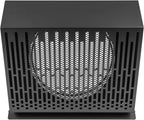 Vent Systems 8" Inch Exhaust Vent Cover with Rubber Gasket - Graphite Black Galvanized Steel - Robust and Weatherproof Outdoor Air Exhaust Box - Duct or Surface Mounting - Rain, Snow Protection