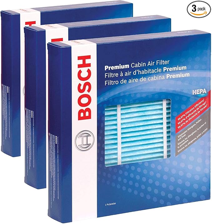 BOSCH 6073C HEPA Cabin Air Filter - Compatible with Select Mazda 3, 3 Sport (Pack of 3)