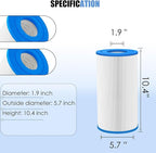 Hot Tub Filter Replacement for Watkins 31489, 73250 Hot Spring Tri X/0969601/Unicel C-6430, 71825/Pleatco PWK30/Filbur FC-3915, 73178 Hot Spring Filters, 30 sq. ft.- 3 Pack