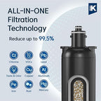 Pureal Hybrid Home PPU-1700K Under Sink Water Filter System, 20K Gallons, NSF/ANSI 42&372, Mineral Sediment Carbon Block KDF Polyphosphate Filter for Scale & Lead & Chlorine