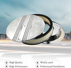 14 x 3 Inch Round Polished Air Cleaner Kit Half Finned Drop Base Compatible with Chevy Ford GM