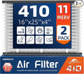 2 Pack 410 Replacement Air Filter, MERV 11,Actual Size: 16"x28"x4", Nominal Size: 16x25x4, HVAC Furnace Filter, Compatible with AprilAire Models 4400, 3410, 2416, 2410, 1610, 1410,