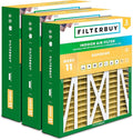 Filterbuy 20x23x5 Air Filter MERV 11 Superior Pet & Allergy Defense (3-Pack), Pleated HVAC AC Furnace Filters for Bryant, Carrier, BDP, Day & Night, and Payne (Actual Size: 19.81 x 22.56 x 4.25)