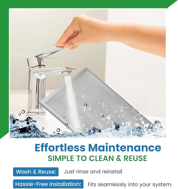 Filter Everything Washable Aluminum Air Filter – 24 x 36 x 1 7/8 – Permanent, Reusable HVAC Intake Filter – Heavy-Duty Expanded Aluminum Mesh – Pre-Filter for HEPA or Pleated Filters