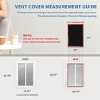 14 x 24 Return Air Grille [Duct Opening Size],Return Air Vent Cover for Wall Or Ceiling,Steel Return Air Filter Grilles Removable Face/Door for 1 Inch Filters (14"W x 24"H [Duct Opening])