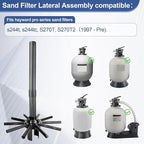 SX244DA Lateral Assembly with Center Pipe for Hayward Pro Series Sand Filters S244T, Pool Filter Lateral Compatible with Hayward Sand Filter Models S244TC, S270T, S270T2