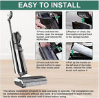 Hand-held Floor Scrubbers Roller Brush Hepa Filter Parts。Compatible for Tineco Floor ONE S5 Combo 。Wet Dry Vacuum Cleaner Replacement Spare