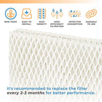 ANTOBLE 2 Pack WF813 Humidifier Filter Replacement for ReliOn RCM-832 RCM-832N, ProCare PCWF813 PCWF-813 PCCM-840 PCCM-832N, Equate EQWF813 EQ 2119-UL Cool Mist Humidifier Filters