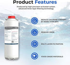 Water Filter Replacement Compatible With Elkay 51600C EWF6000 Bottle Filling Stations, 6000 Gallons/12 Months (No Chip - 3 Pack)