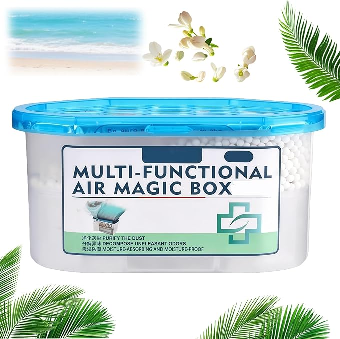 Air Purification Dust Removal Mic Box,Multi-Functional Air MacBox,Automatic Dust Collection Purifies,for car, Bedroom, New House, Office, Closet, Automatic Dust-Sucking (1 PCS)