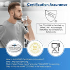 PUREPLUS 5 Micron 10" x 4.5" Whole House CTO Coconut Shell Activated Carbon Water Filter Replacement Cartridge for Dupont WFHDC8001, CB-BB-10, GE FXHTC, GXWH40L, GXWH35F, GNWH38S, CTO10BB, 2PACK