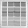 24"W x 24"H [Duct Opening Size] Steel Return Air Filter Grille - Removable Face/Door for 1 inch Filters -HVAC Vent Cover Grill - White [Outer Dimensions: 26 5/8"W X 26 5/8"H]