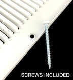 [2 Pack] Fits 6x6 Duct Opening | Steel Return Air Grille by Handua | Vent Cover Grill for Sidewall and Ceiling | White | HVAC Cold Air Intake Grille | Outer Dimensions: 7.75"W X 7.75"