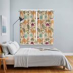 2 Panel Kitchen Cafe Curtains, Desert Camels Sunlight Filtering Nature Air Through, Home Decor Window Covering Tier Curtains for Living Room 80W x 63L inch Vintage Sand Animals Aloe Vera Leaves Beige