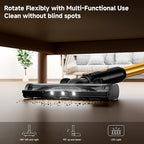 Cordless Vacuum Cleaner, 8 in 1 40Kpa 55Mins,Lightweight Vacuum Cleaners for Home, Stick Vacuum with Anti-Tangle Brush,Wall Mount, Rechargeable Cordless Vacuum for Floor/Sofa/Pet Hair,Gold