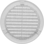 Vent Systems 4" Inch (Opening Dimensions) - Pack of 50 - White Soffit Vent Cover - Plastic Round Air Vent Grille - Built-in Mesh Screen - HVAC Register Louver for Bathroom, Home, Kitchen