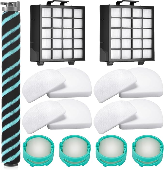11 Pack AZ4002 Replacement filter for Shark Detect Pro Vacuum AZ4000 AZ4002 AZ4000C, 1 Roller Brush, 2 HEPA Filter, 4 Foam & Felt Filters, 4 Odor Neutralizer Cartridge