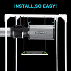 MELONFARM 6" Air Carbon Filter Smelliness Control with Australia Virgin Charcoal, Odor Removal Carbon Filter for Grow Tent, Inline Fan, Hydroponics, Pre-Filter Included, Insulated Flange 6" x 11.8"