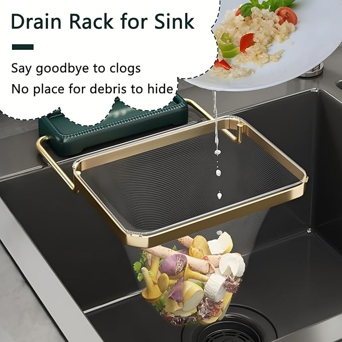 50Pcs Kitchen Residue Mesh Bag Sink Strainer Collapsible Food Catcher Square Bracket Corner Hanging Drain Basket Filter Screen Holder for Waste Green 2pcs