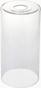 GoLucky Clear Cylinder Clear Glass Shade Accessory Glass Lamp Fixture Shade Replacement Glass Pieces with 1-5/8 Inch Fitter 4"(D)6"(H) Multiple Specifications