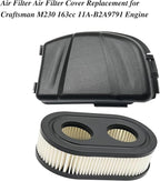 Air Filter Air Filter Cover Replacement for Craftsman M230 163cc 11A-B2A9791 Engine with Spark Plug Oil filter