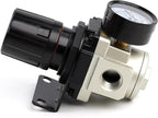 SNS AR4000-N04 Female Thread 1/2 NPT Air Pressure Regulator 0-150 PSI Adjustable,Bracket,Gauge